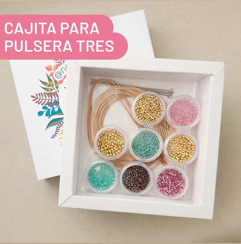 Cajita Pulsera Tres Heaven (goldfilled) 