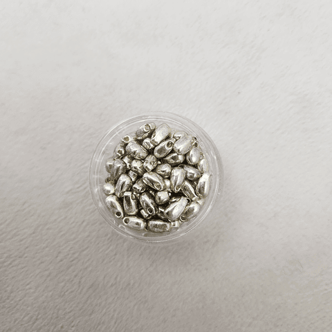Gota Larga 3x5.5mm Plateada Duracoat