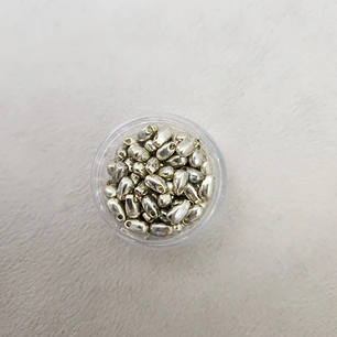 Gota Larga 3x5.5mm Plateada Duracoat