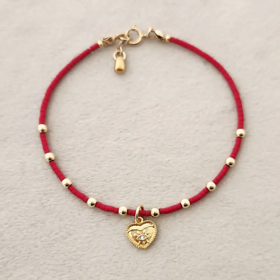 Po Roja Denario Corazón Dorado 1