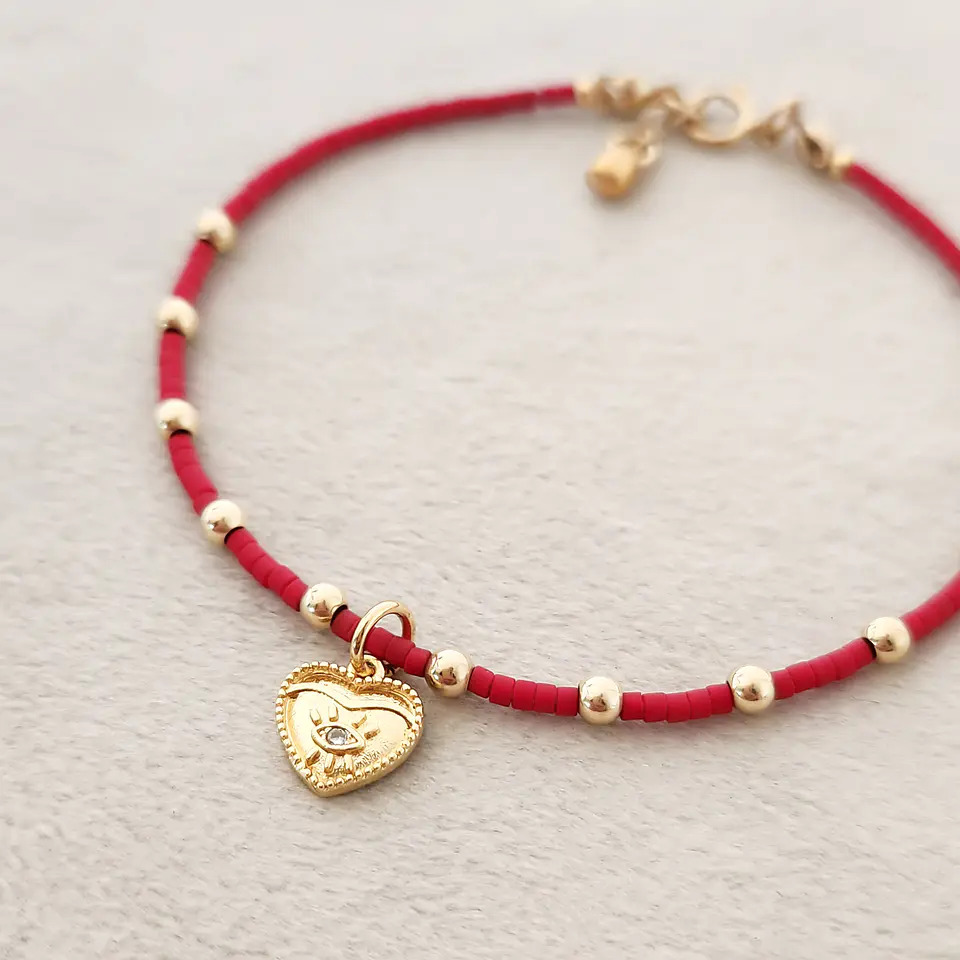 Po Roja Denario Corazón Dorado 2