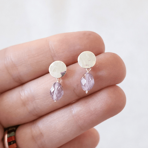 Aros Fluorita Morados