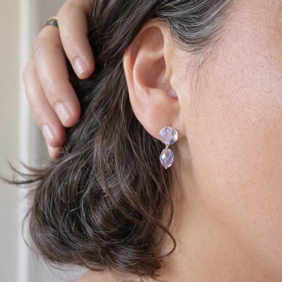 Aros Fluorita Morados 1