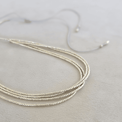 Collar Cuatro (Plateado o dorado)