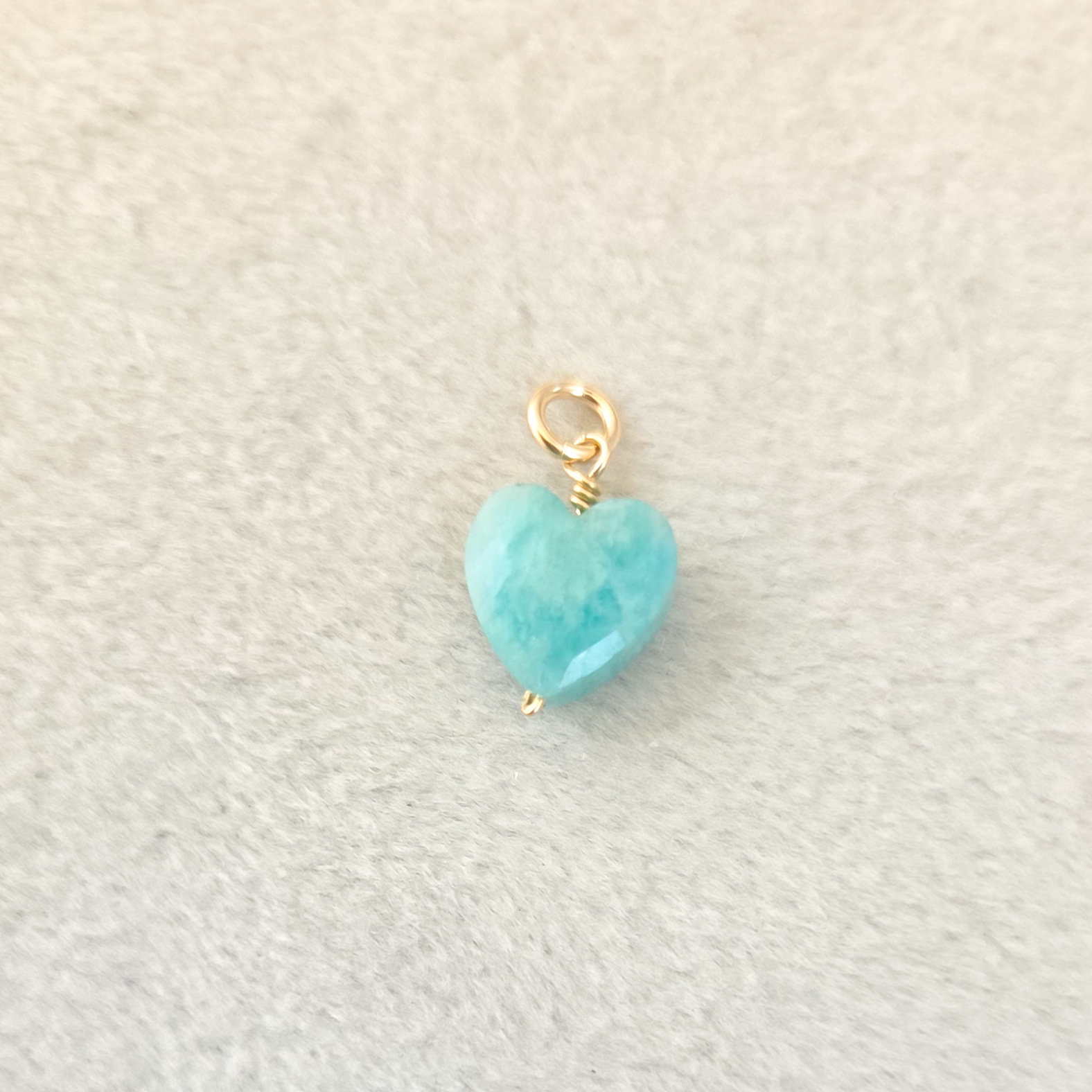 Corazón Amazonita (goldfilled)