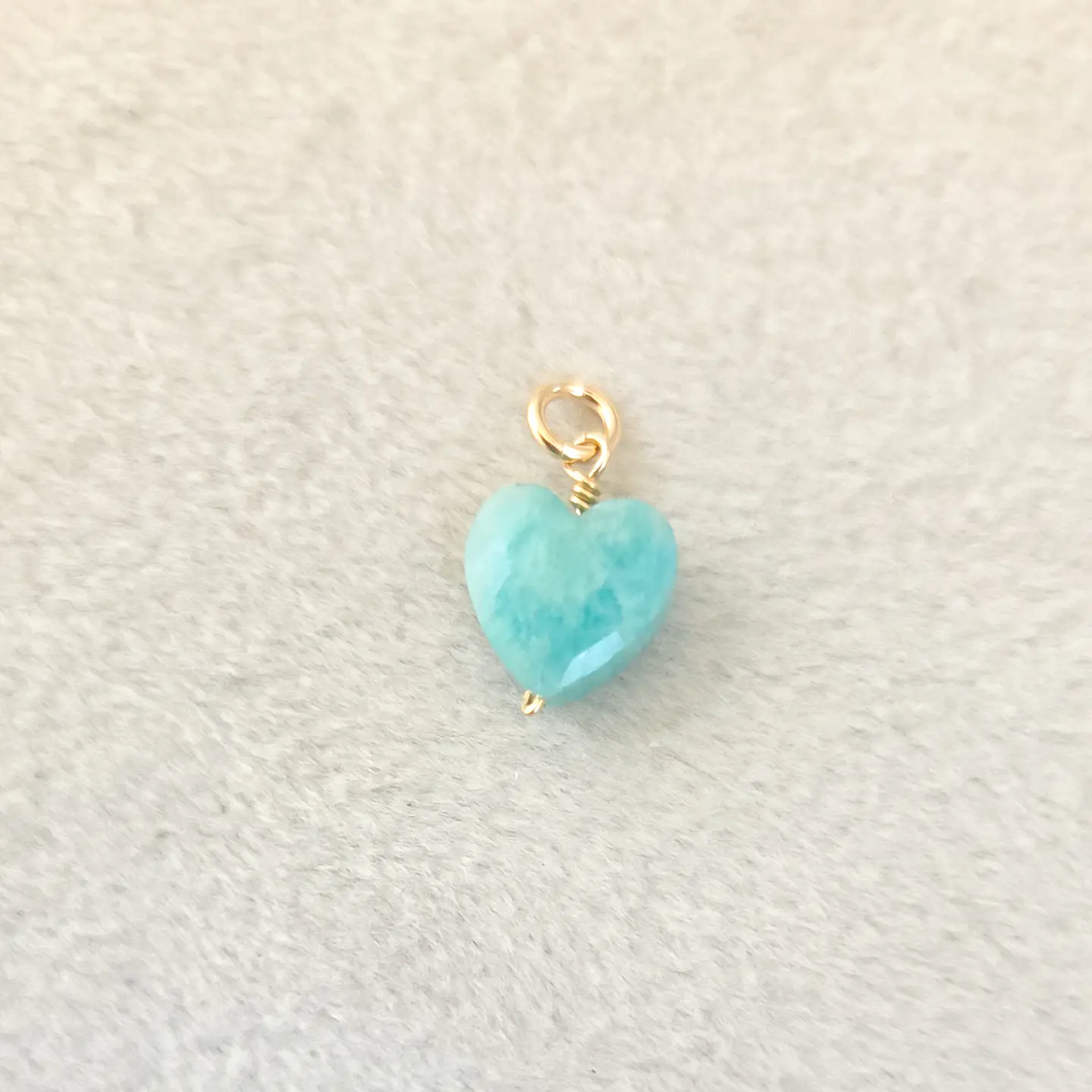 Corazón Amazonita (goldfilled) 1