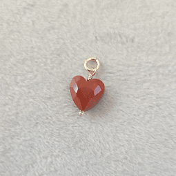 Corazón Jaspe Rojo (goldfilled)