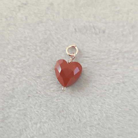 Corazón Jaspe Rojo (goldfilled)