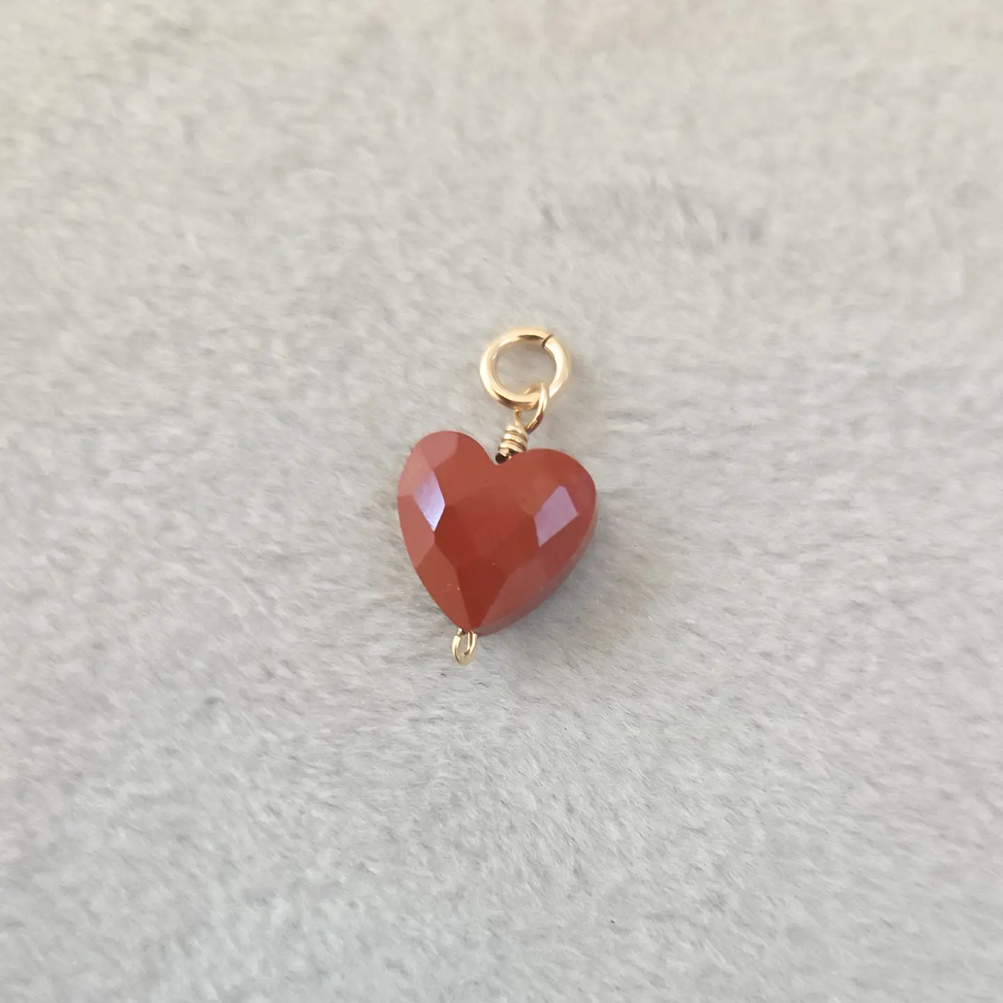 Corazón Jaspe Rojo (goldfilled) 1