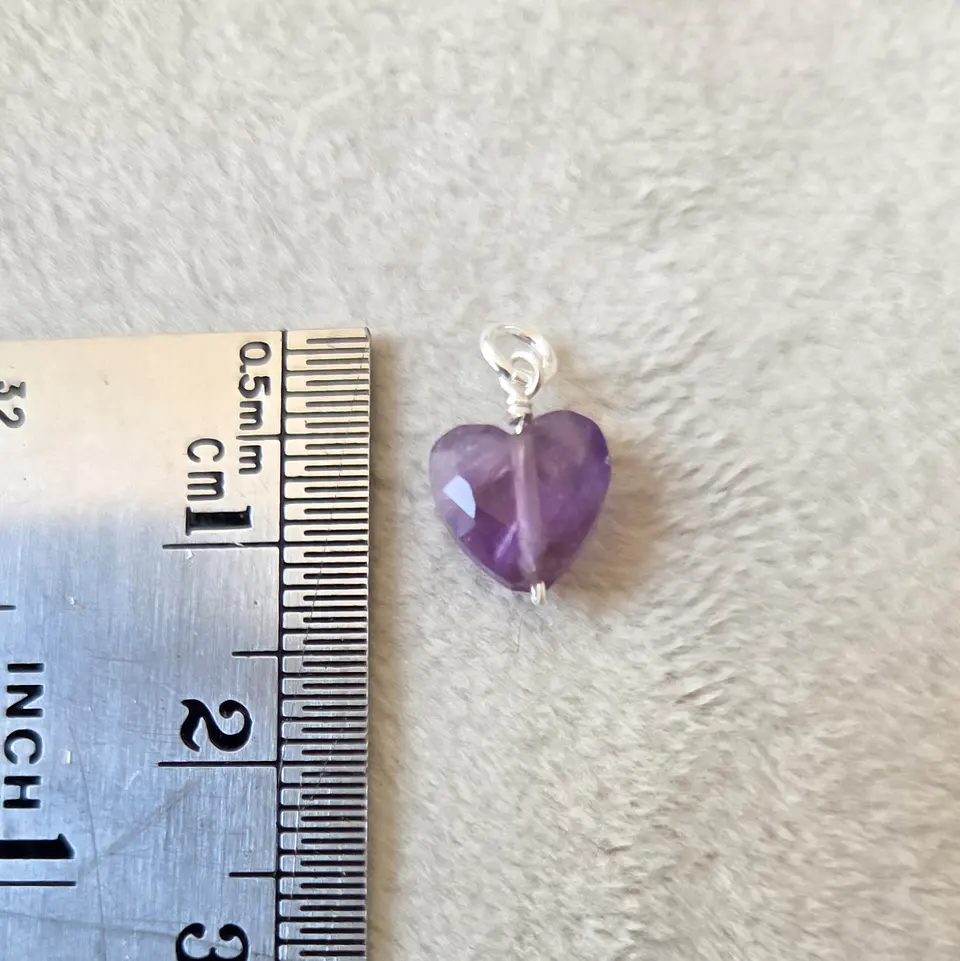 Corazón Amatista (plata 925) 2