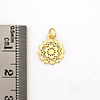 Dije Mandala Flor Baño Oro