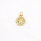 Dije Mandala Flor Baño Oro - Miniatura 1