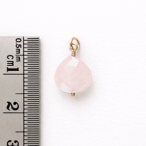 Gota Cuarzo Rosado (goldfilled)