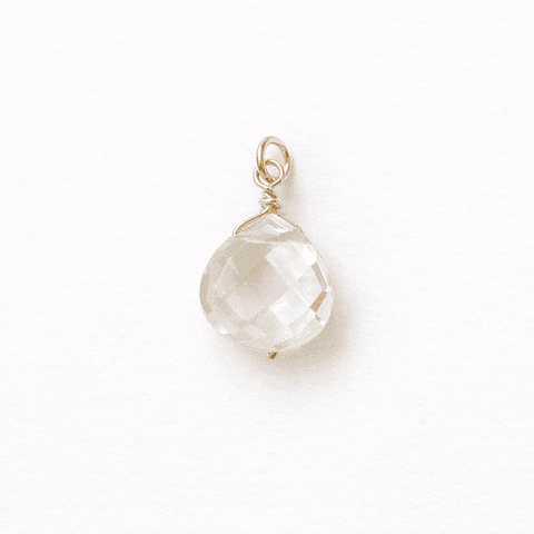 Gota Cuarzo Cristal (goldfilled)