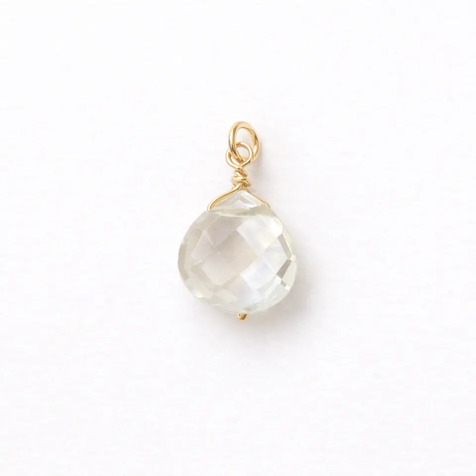 Gota Cuarzo Cristal (goldfilled) 1