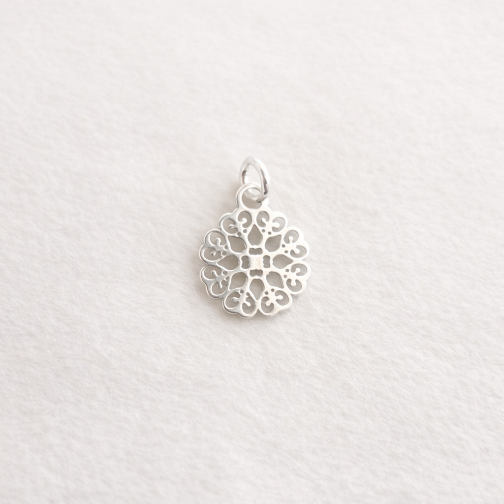 Mandala Flor Plata 925