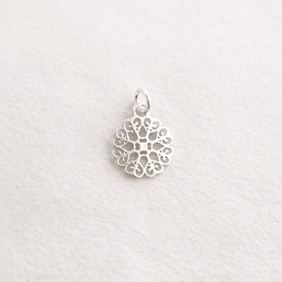 Mandala Flor Plata 925