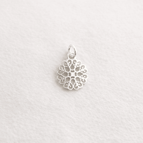 Mandala Flor Plata 925
