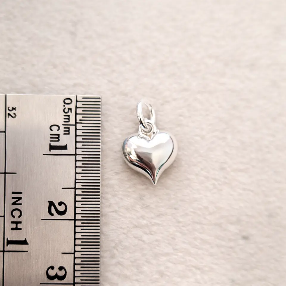 Corazón gordito plata 925 2