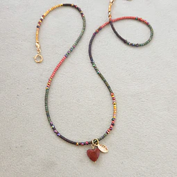 Collar Corazón Jaspe