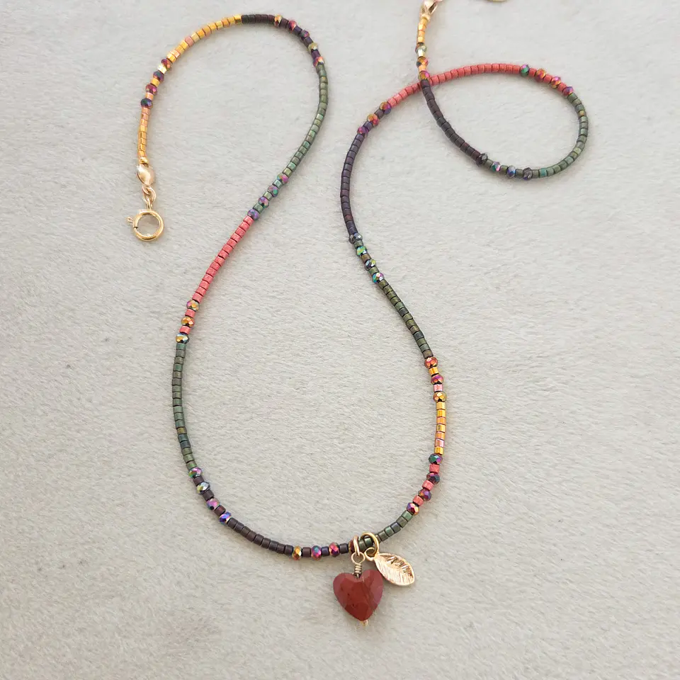 Collar Corazón Jaspe 2