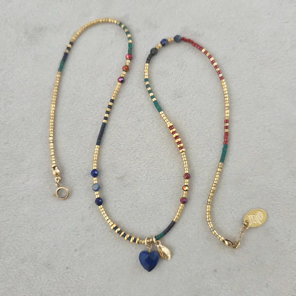 Collar Corazón Lapislázuli 2