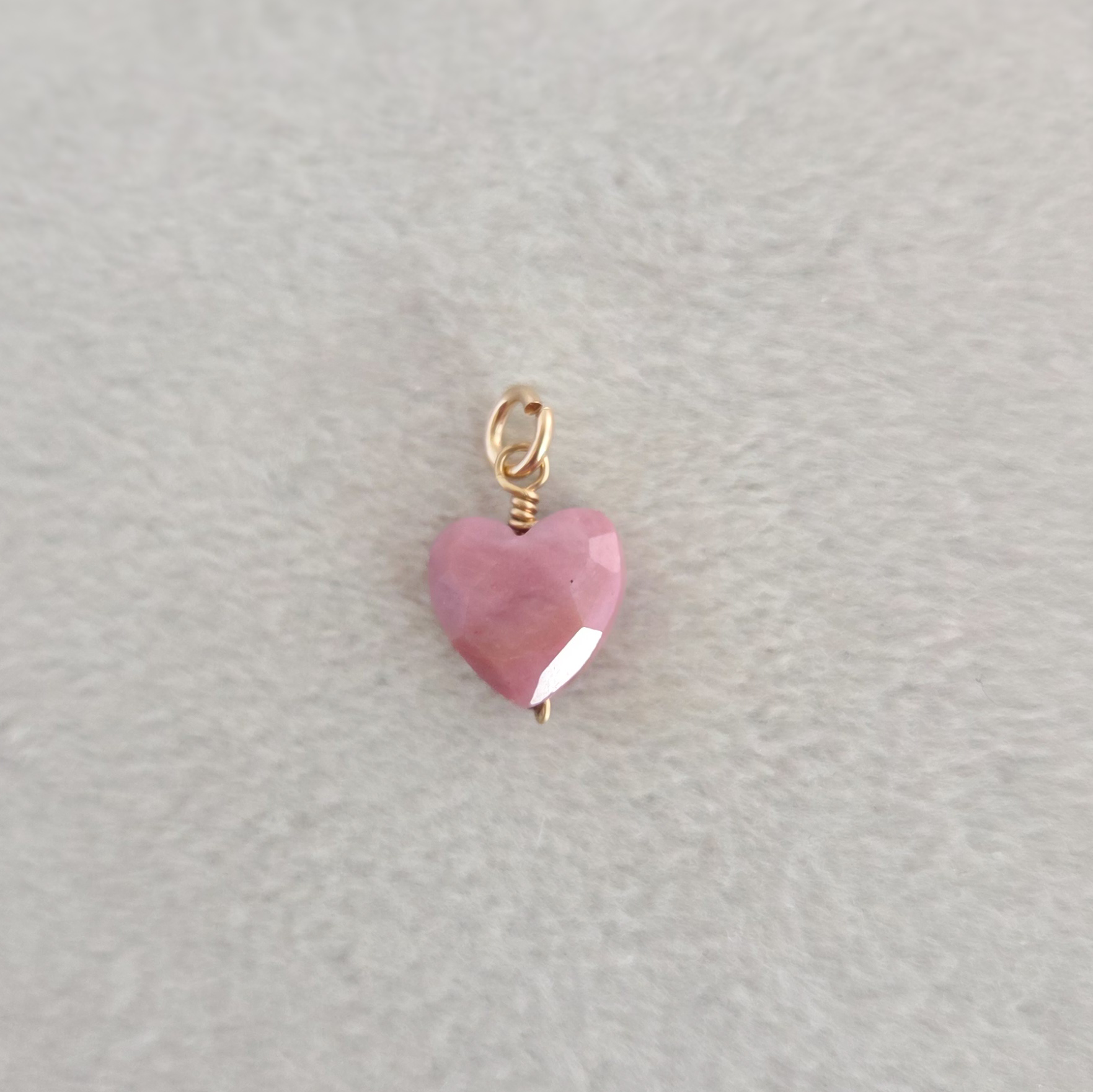 Corazón Rodonita (goldfilled)