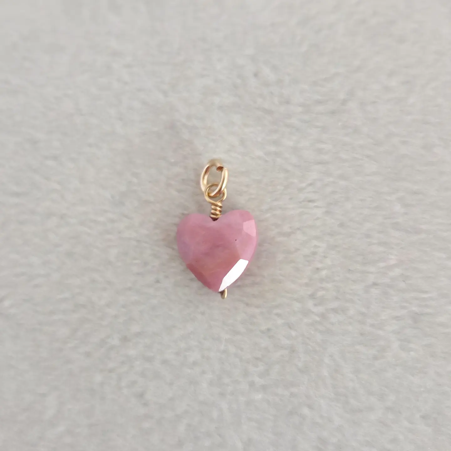 Corazón Rodonita (goldfilled) 1