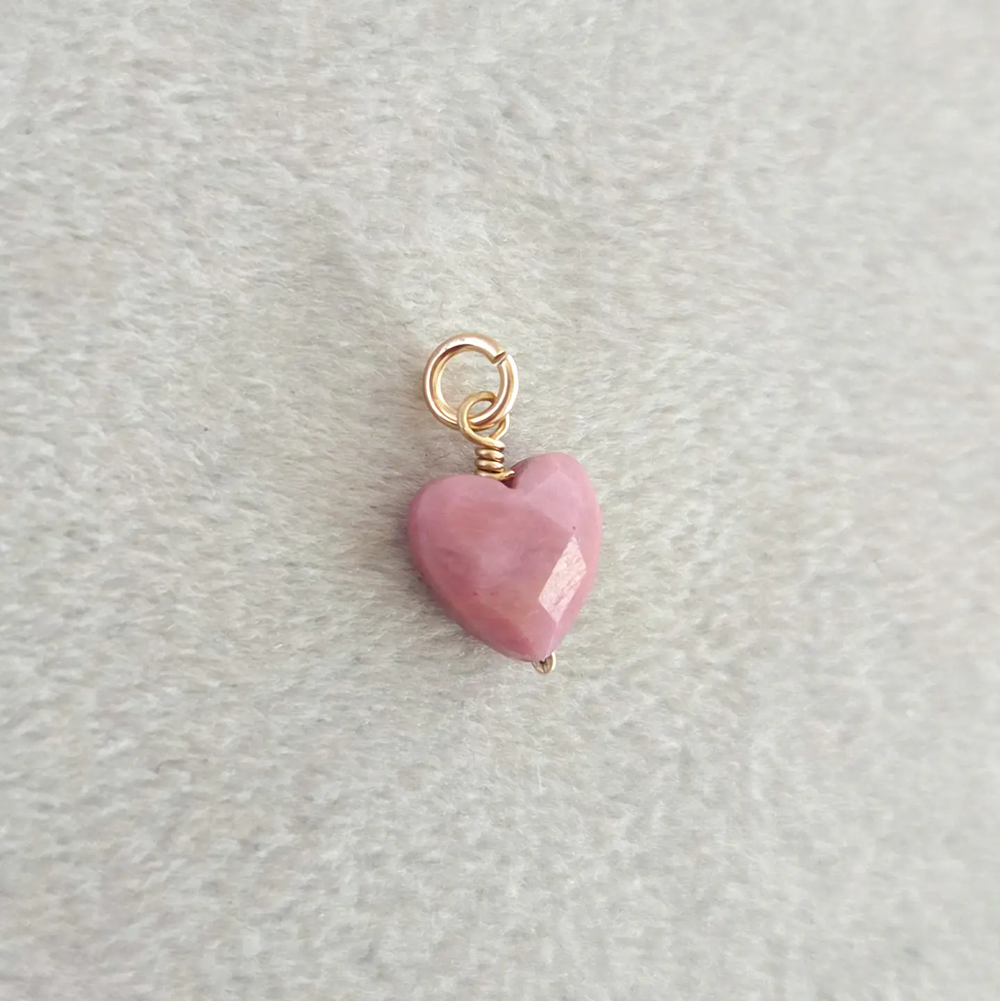 Corazón Rodonita (goldfilled) 2