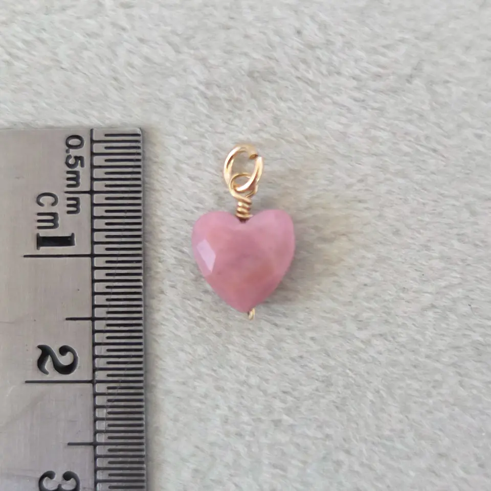 Corazón Rodonita (goldfilled) 3