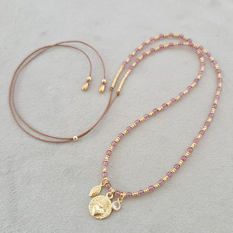 Collar Malva Ajustable