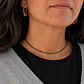 Collar Choker Negro Dorado - Miniatura 1