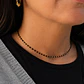 Collar Choker Negro Dorado - Miniatura 3