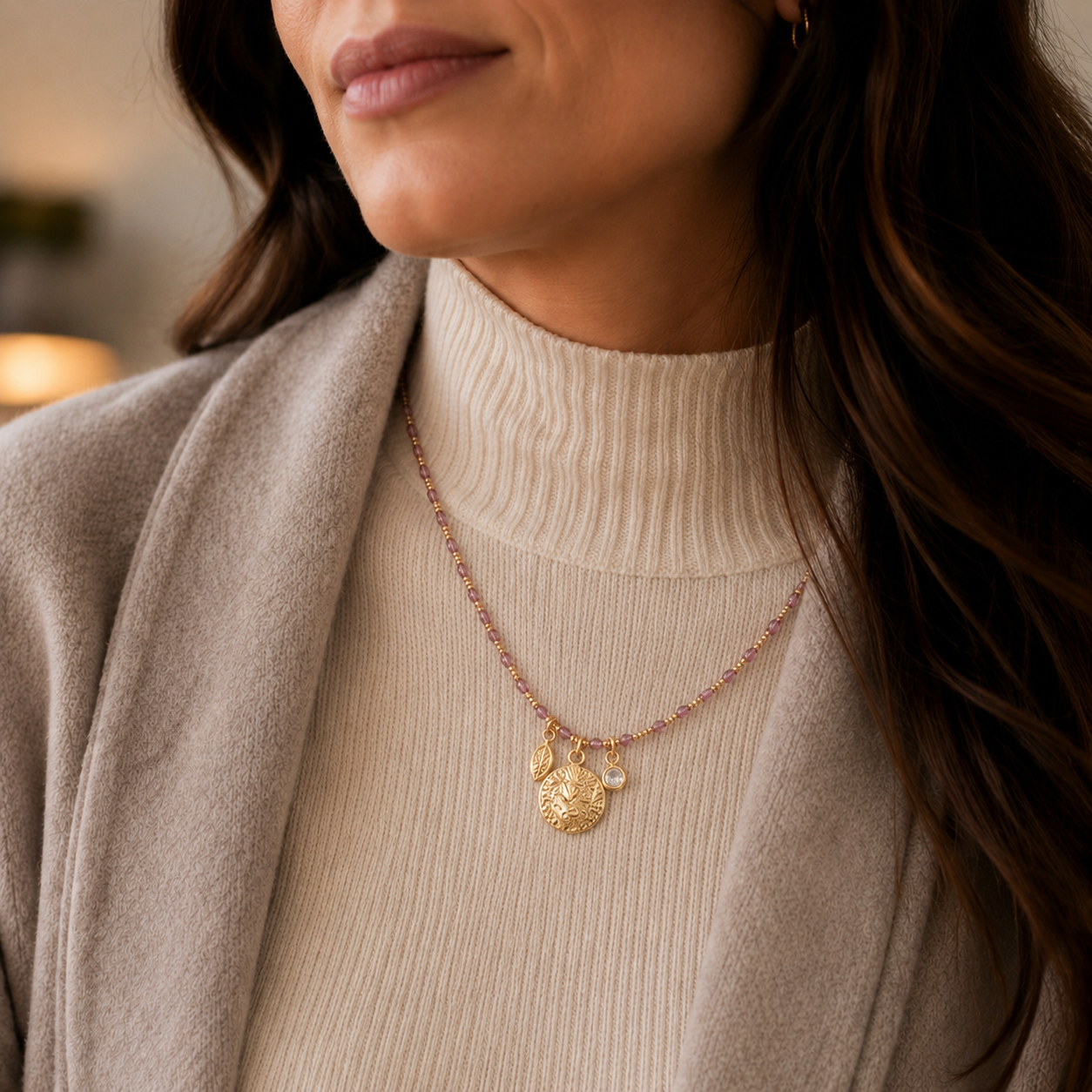 Collar Malva Ajustable