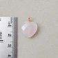 Corazón Cuarzo Rosado L (goldfilled) - Miniatura 2