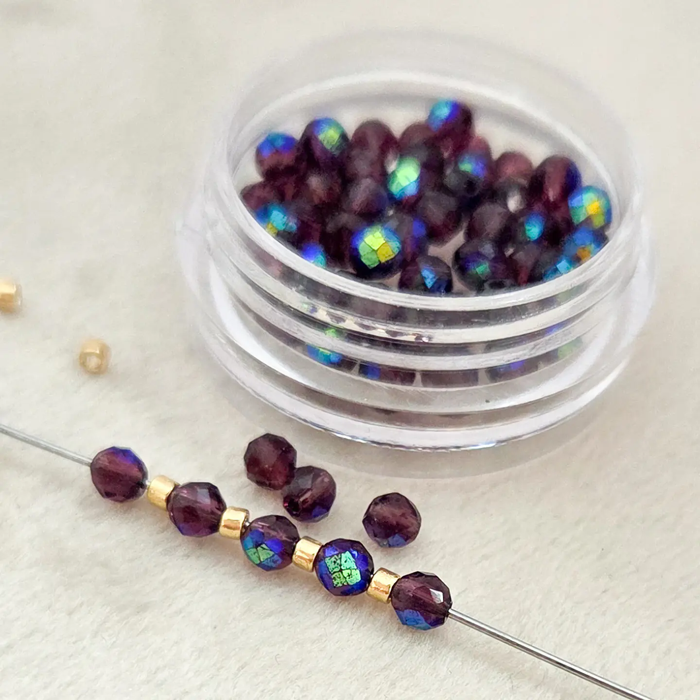 Cristal Morado Tornasol azulado 2