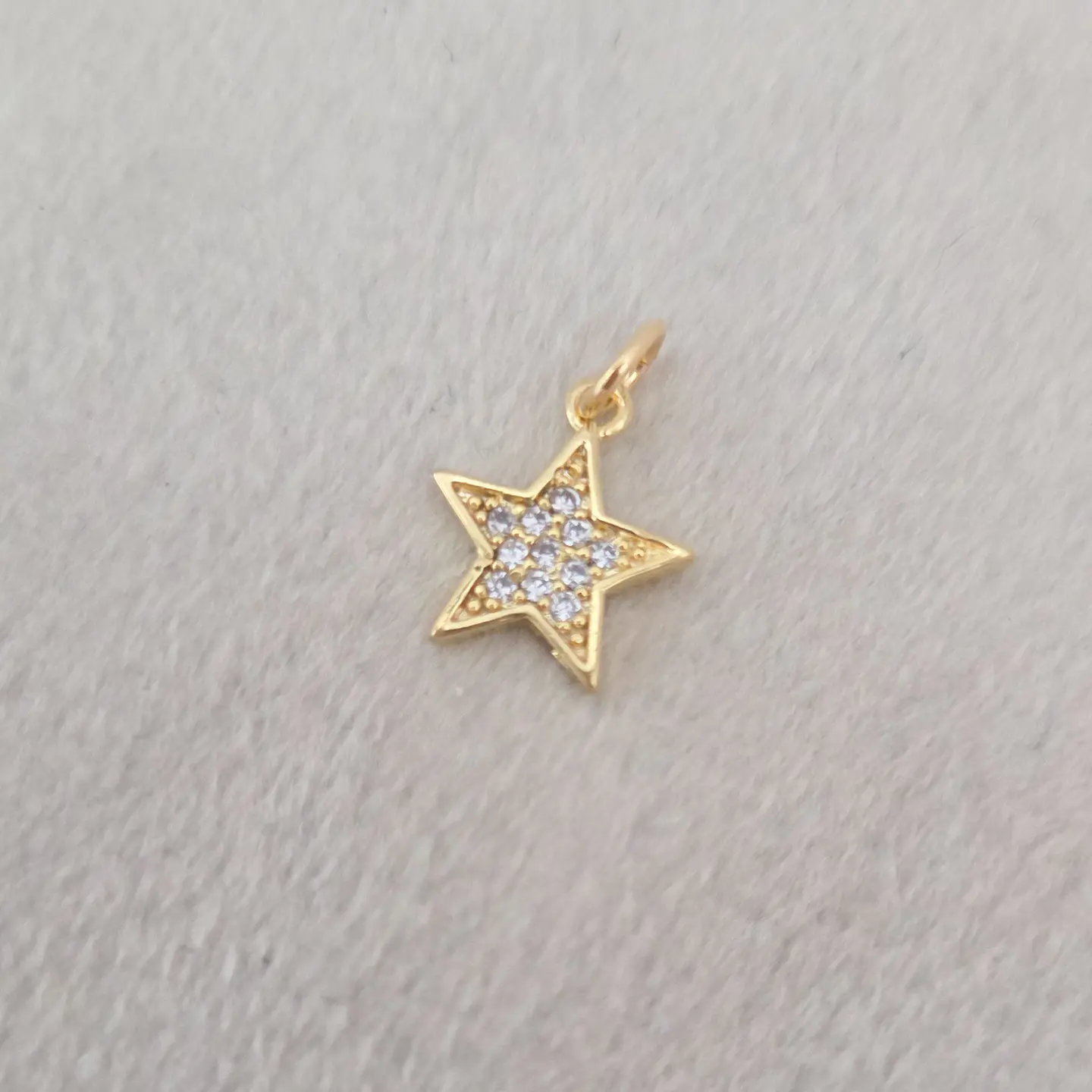 Estrella con strass bañada en oro 1