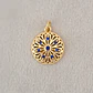 Mandala Azul bañado en oro - Miniatura 1
