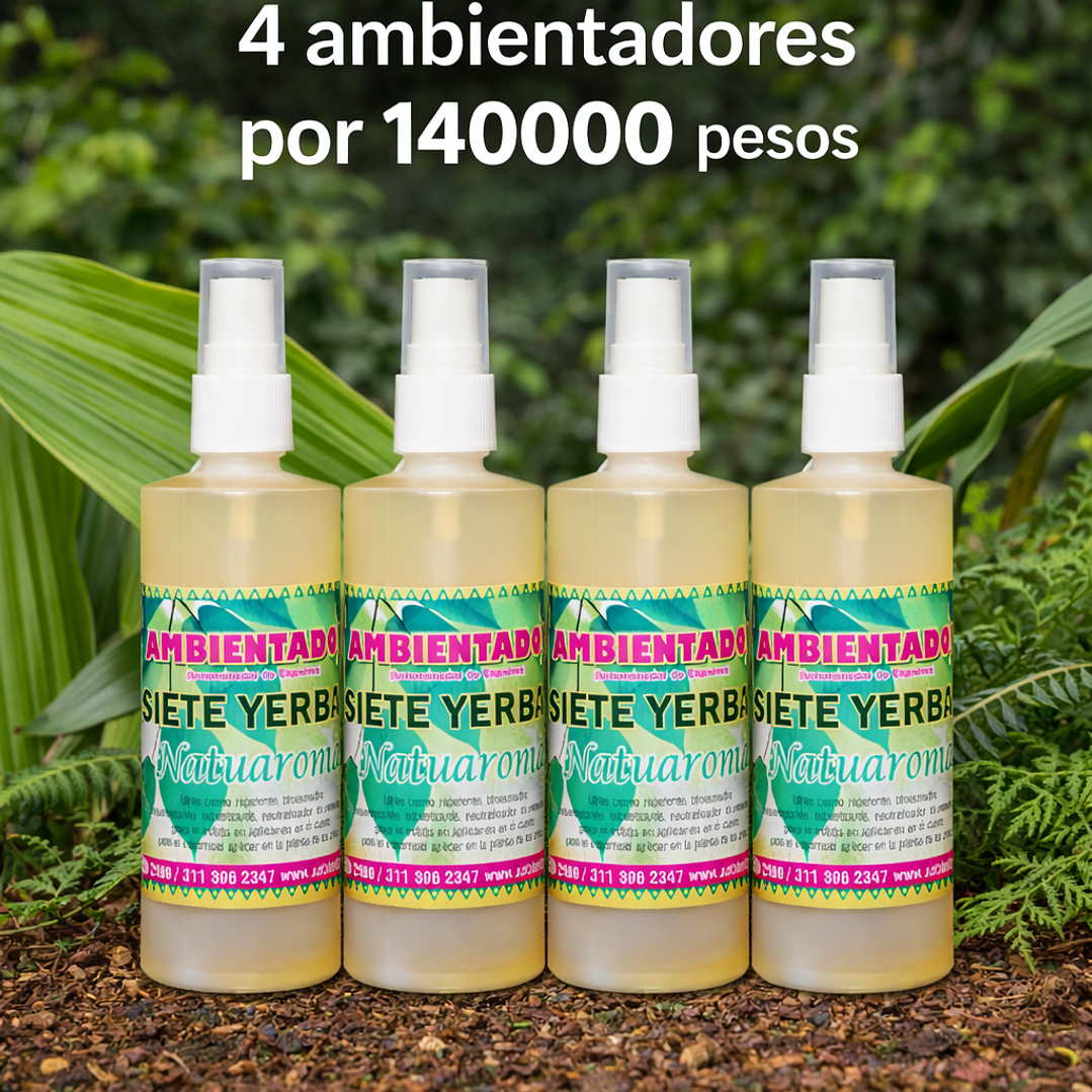 4 ambientadores 7 yerbas 1