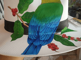 SOMBRERO pintado a mano estilo aguadeño brisa 