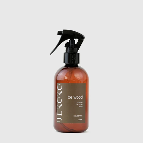 Aromatizante Home Spray Be Wood - 250ml -Fragancia Natural y Elegante | Natuclean