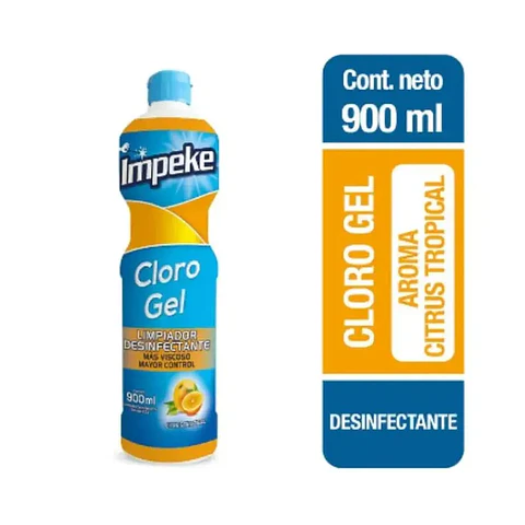 Cloro Gel Citrus 900ml IMPEKE