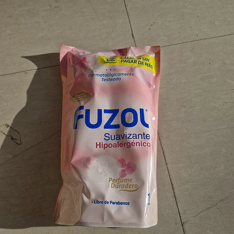 Suavizante FUZOL Piel Delicada 1Lt Hipoalergénico Rosado