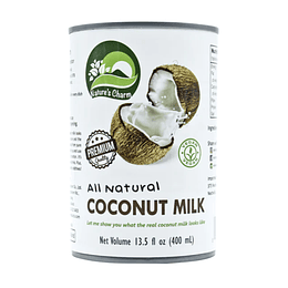 Leche de coco natural 400 ml  NATURE´S CHARM 