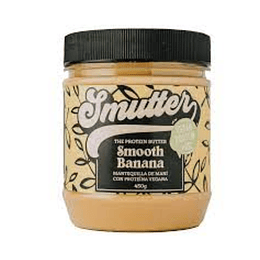  Mantequilla de Mani Smutter Smooth Banana (Maní y proteína Vegana) 450g 
