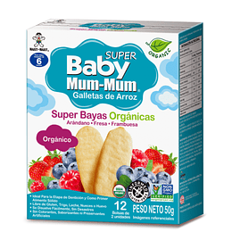 Galletas de arroz Baby Mum- Mum Super Bayas 50g
