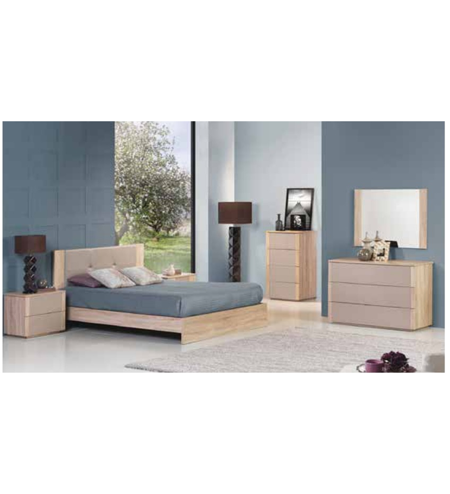 Quarto Casal Completo Osiris 1 Cama Estofada