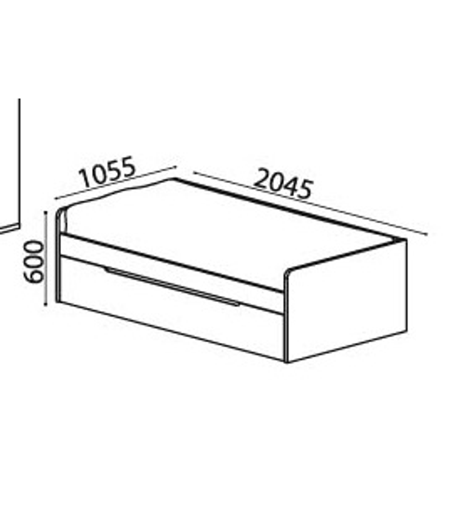 Cama Estúdio com Cama Extra Viena Faia