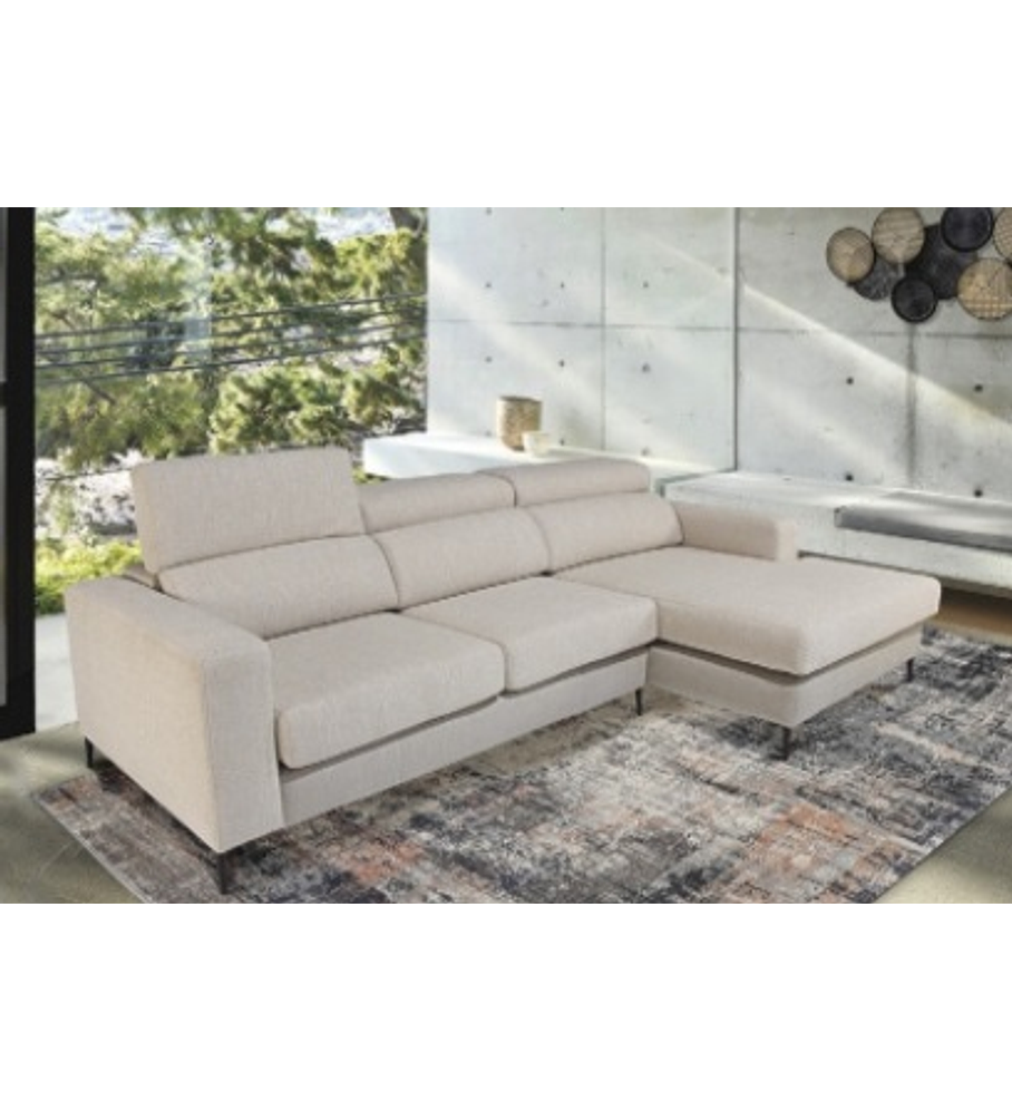 NOVO! Sofá Chaise Long Caprice 3 Lugares