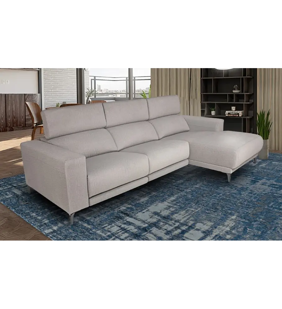 NOVO! Sofá Lotus Chaise Long 3 Lugares 